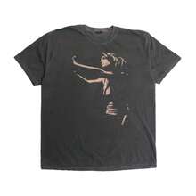 Amy Back To Black Tee Ultra Faded Pop Rock Rehab 23 Club Halloween Costume Tour Gift Singer Band Shirt Heavyweight Cotto - 黑色 - 查看 1