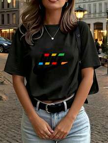 Women T-Shirts - Black - View 4