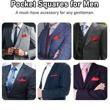 Pocket Squares For Men Handkerchief With Pocket Square Holder Men Pocket Square For Jackets And Shirts, Enhancing Your Artistic Appeal - Multicolor - View 7