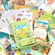 Bộ văn phòng phẩm chủ đề gấu dễ thương, bao gồm sổ tay, sticker, vật liệu làm album ảnh và hộp quà. - 1 Set - Xem 4