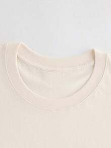 [Impresión a Doble Cara] Camiseta Holgada Casual de Verano para Mujer, Estilo Vintage, Estampado de Tortuga, Ondas, "EL OCÉANO LLAMA", Cuello Redondo, Manga Corta, Hombros Caídos, Camiseta Oversize de Algodón Puro [Más Vendido 1] 100% Algodón, Camisetas de Verano - Albaricoque - Ver 4