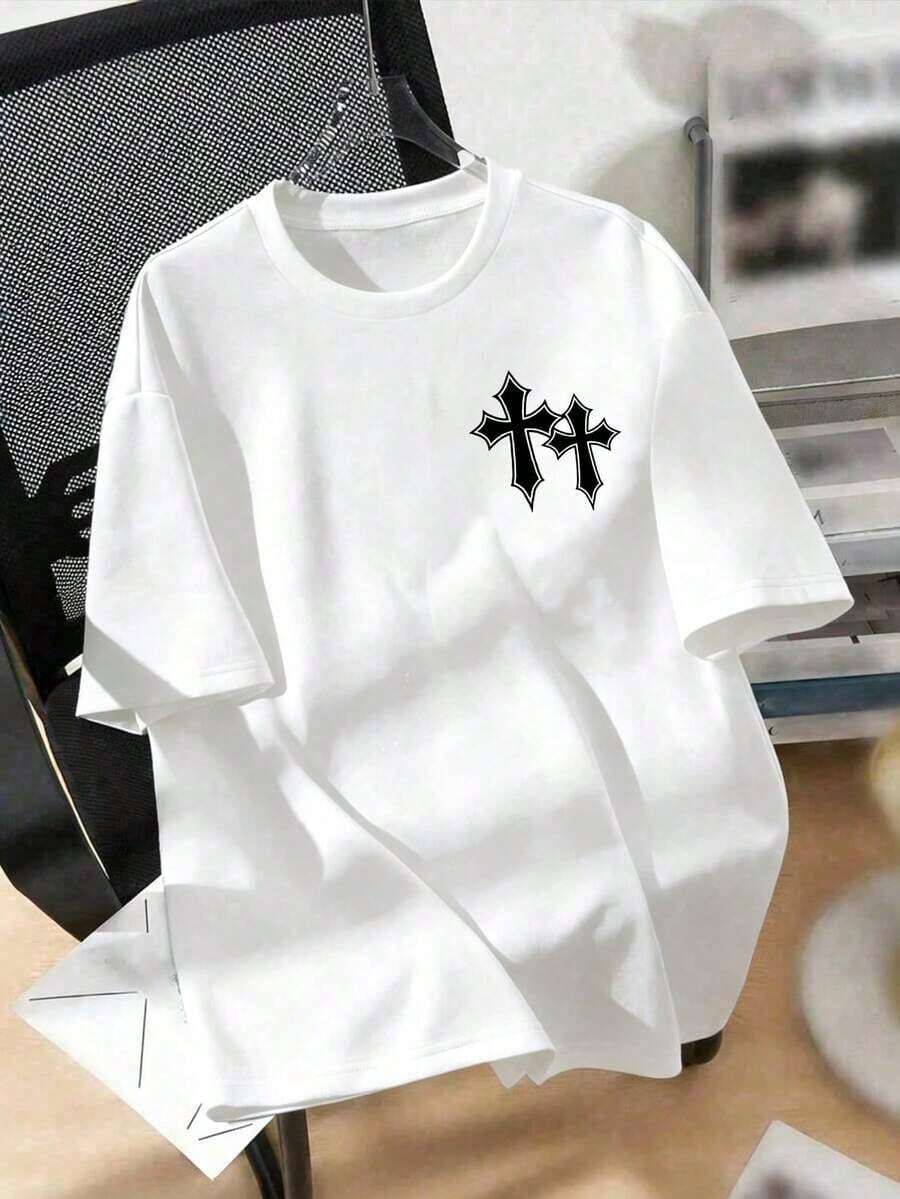 Summer Men's Crew Neck T-Shirts Gym Leisure Holiday High Quality Men's Shirts Fashion Prints Men's Clothing Festival Sweatshirt Men's Sets Men's Gifts Mexico Local TBBB - 白色 - 查看 1