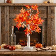 Autumn Maple Tree Lamp, Waterproof LED White Birch Tree Lamp With Romantic Warm Ambient Light, Ideal Gift For Garden, Patio, Home Decor, Thanksgiving, Halloween, Autumn Wedding - Maple and Birch Tree Lights - View 4