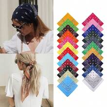 10/6 chiếc khăn bandana polyester họa tiết Paisley phong cách Hip-Hop, thích hợp cho hoạt động ngoài trời, đạp xe, dành cho nam và nữ, khăn vuông, khăn trùm đầu, khăn bandana lớn phong cách đường phố, hip-hop, kích thước 52*52CM. - Nhiều màu - Xem 10