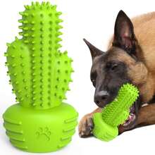 Dog Chew Toys Dog Toothbrush Stick Teeth Cleaning Brush Dental For Medium Large Dog, Puppy Christmas Easter Birthday Gifts, Outdoor Squeaky Toys For Aggressive Chewers Interactive Tough Toys - Grassgreen - Xem 11