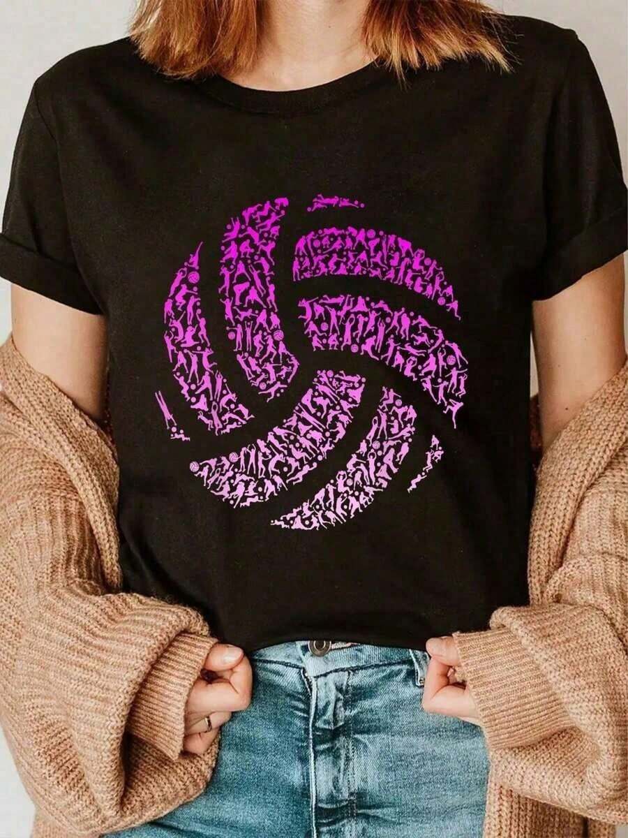 Camiseta de jugador de Voleibol de Voleibol camiseta de Voleibol Femenino - Negro - Ver 1