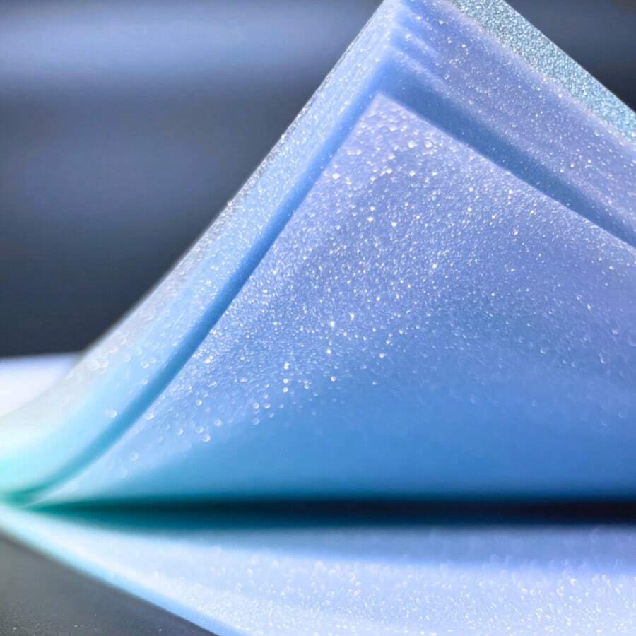 Pink + Blue Gradient Glitter Transparent Sticker Note Paper, Super Sticky Transparent Matte Convenient Advertising N-Times Reusable, Office Student Color Message Book Business Notes, Shiny, Waterproof, Self-Adhesive, No Residue, Transparent, Bookmark, Notebook, Back-To-School Gift, 3 Inches X 3 Inches - Multicolor - View 1