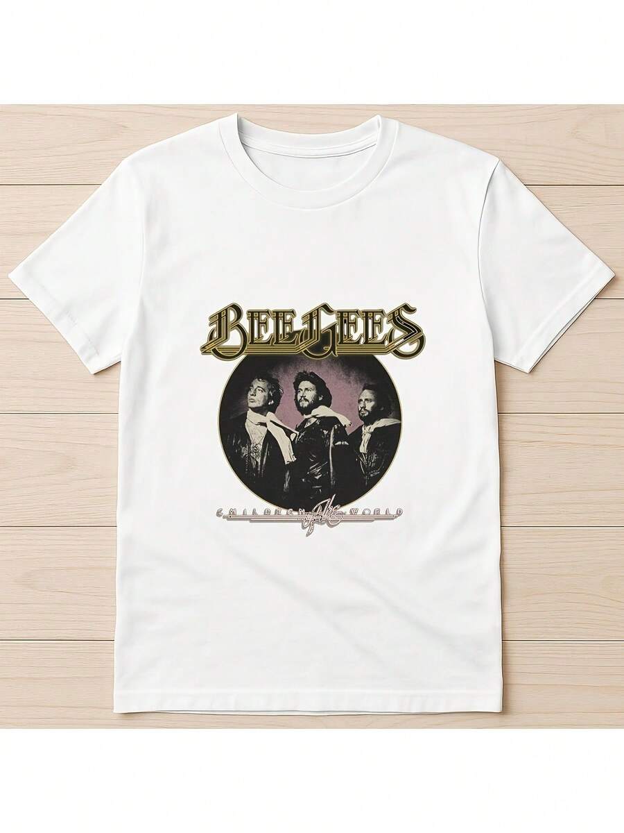 Camiseta unisex con el logo de Bee Band, suave, adecuada para todas las estaciones, un elemento esencial de estilo casual urbano, versátil para cualquier temporada, asequible para el uso diario y un regalo perfecto para fans y amigos. - Blanco - Ver 1