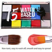 15 Colors High Saturation Water-Soluble Watercolor Paint, Easy To Mix Art Painting Palette, Beginner Hand-Drawn Creative Paint Set - Sets - View 7
