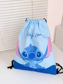 Disney 1个迪士尼背包,卡通抽绳背包,儿童背包,可扩展胸包,旅行包,多功能收纳包,时尚手提包,牛津布单肩包 - 彩色 - 查看 20
