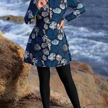 Swim  Plus Size Women's Shell Print Burkini Swim 2pcs/Set Young Women's Gradient ColorSwimsuit With Full Coverage,Modest Swimsuit Blue Outfit For Women Cruise Wear For Women Plus Size Modest Swimsuit,Suitable For Beach,Spring/Summer - Multicolor - Ver 9