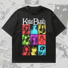 80s 90s Kate1 Bush1 Pop Icon Singer Band Music T-Shirt - Negro - Ver 1