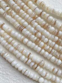 1 chuỗi hạt vỏ sò tự nhiên nước ngọt hình dạng bất thường, 6-8mm, làm thủ công, nguyên liệu tự làm vòng tay, vòng cổ và trang sức. - Nhiều màu - Xem 7
