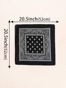 10/6 chiếc khăn bandana polyester họa tiết Paisley phong cách Hip-Hop, thích hợp cho hoạt động ngoài trời, đạp xe, dành cho nam và nữ, khăn vuông, khăn trùm đầu, khăn bandana lớn phong cách đường phố, hip-hop, kích thước 52*52CM. - Nhiều màu - Xem 6