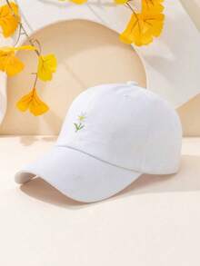1pc Embroidered Baseball Cap, Suitable For Spring/Autumn Travel, Beach Party, Fashionable Adjustable Sun-Shading Casual Baseball Hat,Holiday,Festival - Multicolor - View 4