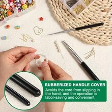 KLONKEE Bộ kìm làm trang sức thủ công 6 trong 1, thanh cuộn 5 đoạn, kìm mũi tròn đa kích cỡ, đa chức năng, dụng cụ quấn dây DIY cho việc làm trang sức. - A - Xem 7