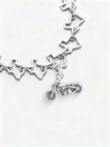 1 pieza Colgante de conejo con flor de primavera de plata de ley 925 minimalista y único, regalo de joyería delicada para hacer collares DIY para mujeres y hombres - recolectar - Ver 6