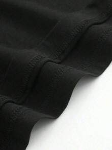 Camiseta de algodón negra con estampado de Ojo de Sauron para fanáticos de la película: ropa informal, camisas de textura suave, ropa lista para usar de tamaño estándar para hombres, camisetas casuales elegantes de estilo primavera y otoño para hombres WHWG - Negro - Ver 3