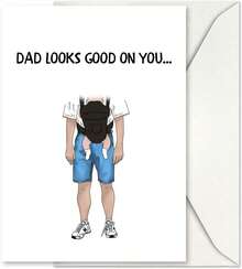 GIFTING GIGGLES First Fathers Day Card - Happy 1st Father's Day Card From Wife To New Dads - Funny Gift Cards For Dad - New Daddy Cute Funny Card From Baby On First Father's Day - 1 - 查看 6