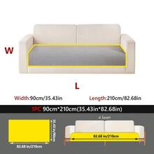 1pc Solid Color Minimalist Chenille Sofa Cushion, Anti-Slip Wear-Resistant, Pet Stain-Resistant, Suitable For 1-4 Seater Sofa Protection, All-Season Use, Suitable For Living Room Bedroom Study Decoration, Machine Washable - Multiple Styles - View 20