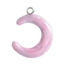 1pc/5pcs Minimalist Stainless Steel 304 Electroplated Durable Multi-Color Teardrop Moon Pendant, Suitable For Keychain, Bag Decor, DIY Jewelry Making Necklace Bracelet Earring Accessories - S3418 - View 14