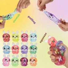 (4Pack)New Glitter Crystal Duck Shaped Squeeze And Release Toys, Slow Rebound Release Toys, Casual Holiday Gifts, High Aesthetic Dopamine Colors- Soft And Slow Back,Sticky Stress Relief Toy,Cute Stuff,Travel Portable Fidget Squeeze Toys,Squishy,Perfect For All Ages Austism,Ideal Holiday Gifts,Fun Cute Gift,Birthday Gifts,Easter Gifts,Halloween Gifts,Christmas Gifts,Christmas Stocking Fillers,Party Bag Fillers( Random Color) - 4Pack Glitter Rabbit - 查看 5