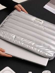 Túi đựng laptop tối giản kèm giá đỡ máy tính, bao đựng laptop di động, vỏ laptop chống sốc bóng bẩy, lớp đệm mềm mại bảo vệ có khóa kéo, thích hợp cho trường học, công sở, du lịch, đi làm, quà tặng độc đáo cho Ngày Nhà giáo, quà sinh nhật, quà ngày lễ, quà tiệc tùng, quà tựu trường. - Nhiều màu - Xem 6