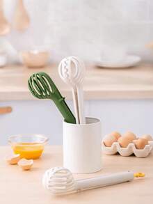 Multi-Function Kitchen Tool Set: Egg Separator, Whisk, Mixer, Bread Spoon, Egg Yolk Remover, Food Tongs - Multicolor - View 1