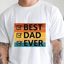 Dad Shirt, Father's Dahirt, Best Dad Ever Shirt, Graphic Shirt, T-Shirt for Dad, Father's Day Tee. 's T-shirt220g heavyweight 100% cotton T-shirt. Butterfly print. Unisex sizing. Round neck inspirational T-shirt. Cute and beautiful Y2K-inspired summer top, perfect for the outdoors, home, work, or street wear. Casual, loose-fitting everyday T-shirt. - Blanco - Ver 1