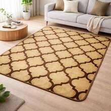 Casa Laura Enxovais Soft Flannel Rug In Modern Prints 2.00 X 1.50 - Various Colors - Beige - View 4