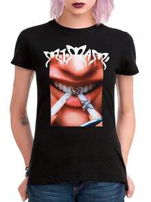 Women T-Shirts - Black - View 8