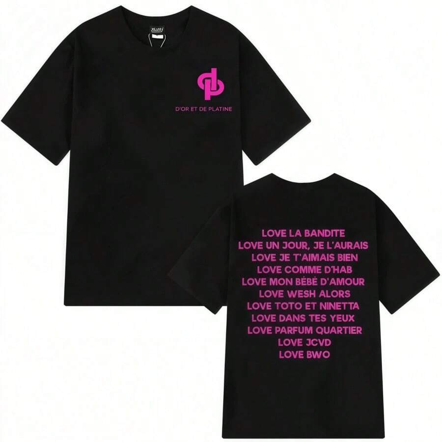Dam-T-shirts - Svart - Visa 1