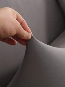 Skirt-Style Sofa Covers 3 Seater, Solid Color Elastic Full-Wrap Sofa Cover, Polyester All-Season Universal, Simple And Modern - Light Grey - View 6