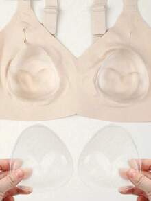 Miếng độn bikini bằng silicon - Nâng và tạo độ đầy đặn tức thì cho đồ bơi, có thể tái sử dụng và chống thấm nước. - Nhiều màu - Xem 4