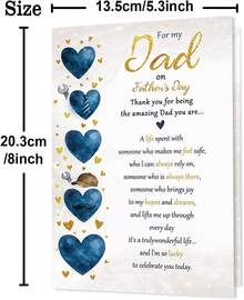 Beixian Fathers Day Card For Dad, Happy Father's Day Card From Son Daughter, Fathers Day Gift For Dad - Card-350 - View 3