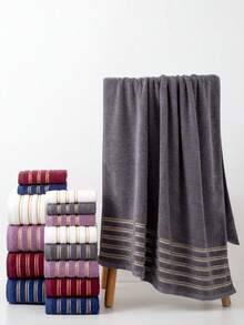 1件灰色輕量大尺寸浴巾 80*150cm 或面巾 40*70cm，快乾吸水柔軟，適用成人男女，適合浴室、游泳、飯店、健身房、旅行、海灘、泳池、度假禮物、戶外、沙龍，四季通用 - 灰色 - 查看 6
