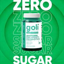 Goli ®   No Sugar Alcohols Zero Sugar Pre Pro Postbiotic Gummy – DE111 XOS MCC1849 |   60 Count Vegan Keto-Friendly Non-GMO - 零糖益生元後生元軟糖 - 查看 1