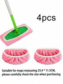 4/2/1pc Reusable Mop Cloth, Dry/Wet Dual-Use Flat Mop Pad, Washable, Suitable For Hardwood Floor Cleaning: Durable, High Absorbency, Suitable For Dry/Wet Cleaning, Compatible With Most Flat Mops, Mop Head Not Included | High Absorbency Material - A - View 11