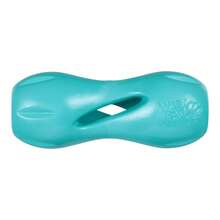 Qwizl Durable Zogoflex Dog Puzzle Toy For Mental Stimulation, And Enrichment - Treat Dispensing For Bully Sticks And Dental Sticks - Dishwasher  - Made In USA - Large - Aqua - 藍綠色 - 查看 7