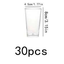 100/50/30/20/10个/套 高透明加厚材质 120ml 甜点杯，适用于提拉米苏、奶油冻、布丁、酸奶杯等甜点，适用于商业烘焙店、家庭甜点吧、下午茶聚会，优雅透明设计，适合分层甜点，食品接触材料，多种尺寸可选，满足不同场景需求，是制作甜点的理想容器。 - 無色 - 查看 13