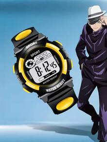 A Shock-Resistant, Multi-Color Round Student Watch With Alarm, Date, Timer, Luminous Display And Other Functions. It Is A Great Gift For Teenagers - Multicolor - View 14