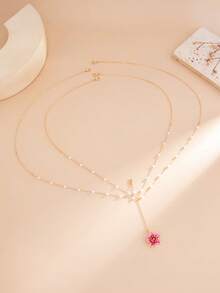 1 chiếc mặt dây chuyền hình hoa kiểu dáng kỳ nghỉ biển, dây đeo bikini đính ngọc trai, gợi cảm, quyến rũ, thích hợp cho kỳ nghỉ biển, tiệc tùng, hàng ngày, hẹn hò, trang sức đa năng cho nữ trong dịp lễ. - Chuỗi cơ thể - Xem 6