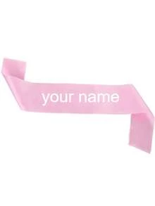 1pc Customized Text Satin, Personalized Slogan Ribbon, Customized Text Party Ribbon, Customized Logo Text Personalized Ribbon, Bride-To-Be Ribbon, Bachelorette Party Ribbon, Pageant Birthday Customized Ribbon, Customized Bride Ribbon, Bachelorette Party Favor, Party Favor, Personalized Gift, Wedding Party, Bridesmaid Proposal Gift, Forever Love, Photo Props, Graduation Gift - Multicolor - View 14