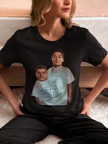 Funny George Russell &   Crash Unisex T-Shirt - Perfect Gift For  Racing Fans - Black - View 4