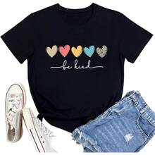 Camisetas Gráficas para Mujer LOOKFACE, Camisetas Bonitas y Suaves - Negro - Ver 1