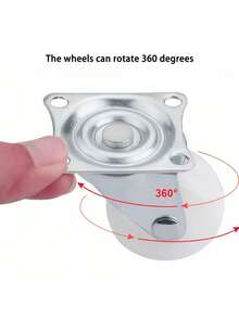 4/8pcs 1inch/3inch Swivel Casters With Brake, Quiet Rubber Wheels, Suitable For Furniture And Small Carts, Convenient For Material Handling - Swivel Casters - View 6