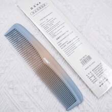 1 Peça Pente de Cabelo de Dentes Grossos e Finos de Dois Lados, com Pintura em Spray de Cor Aleatória, Pente de Estilo de Cabelo de Plástico Sem Alça - Multicolorido - Visão 10