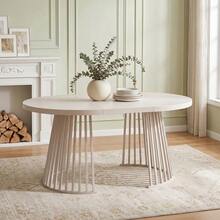 Extendable Dining Table, 100/138/176 * 100 Cm, Suitable For 4-8 People, Two-Part Telescopic Design, Thickened Tabletop, Minimalist Style, Cashmere - Caschmir - View 7