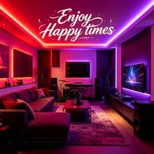 1 pieza Tira de luz LED RGB alimentada por USB con control remoto de 44 teclas, múltiples opciones de color, adecuada para sala de estar, dormitorio, sala de computadora, decoración de escaleras y diversas decoraciones navideñas - Tira de luz RGB 3535 de 44 teclas - Ver 7
