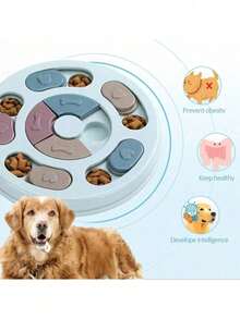 Đồ chơi xếp hình cho chó, đồ chơi rèn luyện trí thông minh và phát triển IQ cho chó, đồ chơi xếp hình đựng thức ăn cho chó, trò chơi tương tác cho chó, đồ chơi phát triển trí thông minh cho thú cưng, phù hợp cho chó nhỏ, vừa và lớn, dùng để huấn luyện não bộ và phát thức ăn. - Nhiều màu - Xem 5